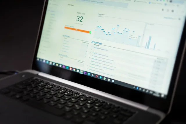 A laptop displaying an analytics dashboard with real-time data tracking and analysis tools. Why an SEO tools disclosure policy needs a single source register