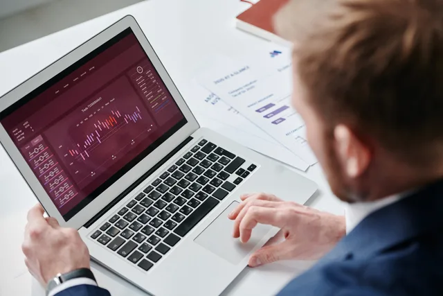 Businessman reviewing data analytics dashboard on laptop in bright office. How should a buyer score the evidence behind SEO tool claims?